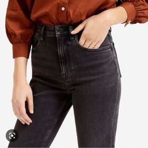 Everlane High-Waisted Skinny Jeans in Faded Black